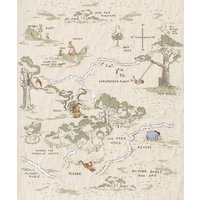 Komar Vliestapete "Winnie the Pooh Map" von Komar