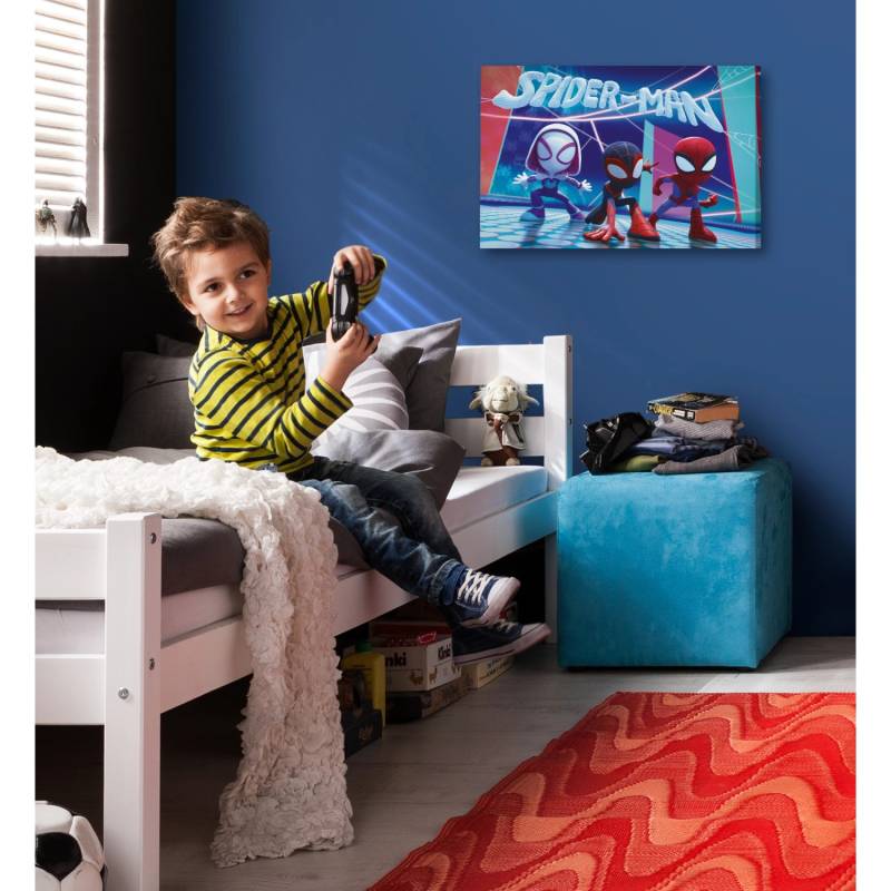 Komar Keilrahmen Spiderman Glowy Spideys 40 cm x 60 cm von Komar