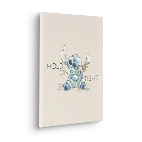 Komar Keilrahmenbild - Disney Lilo and Stitch Hold On Tight - Größe: 30 x 40 cm - Leinwandbild, Kinderzimmer, Beige,Blau Komar Keilrahmenbild - Disney Lilo and Stitch Hold On Tight - Größe: 30 x 40 cm - Leinwandbild, Kinderzimmer, Beige,Blau von Komar