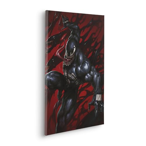 Komar Keilrahmenbild - Marvel Venom Symbiont Red - Größe: 40 x 60 cm - Kinderzimmer, Wanddekoration von Komar