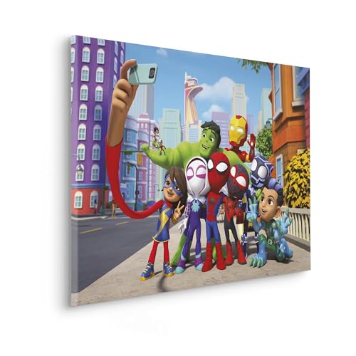 Komar Keilrahmenbild - Spidey and His Amazing Friends Selfie - Größe 60 x 40 cm - Leinwandbild, Bild, Kinderzimmer, Marvel, Bunt Komar Keilrahmenbild - Spidey and His Amazing Friends Selfie - Größe 60 x 40 cm - Leinwandbild, Bild, Kinderzimmer, Marvel, Bunt von Komar