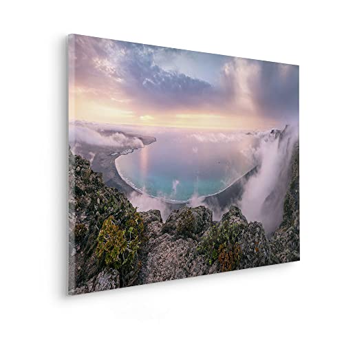 Komar Keilrahmenbild im Echtholzrahmen - Coastal Paradise - Größe 90 x 60 cm - Bild, Leinwandbild, Landschaftsmotiv, Wohnzimmer, Schlafzimmer von Komar