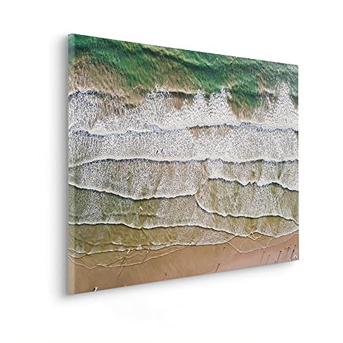 Komar Keilrahmenbild im Echtholzrahmen - Day at the Beach - Größe 60 x 90 cm - Wandbild, Kunstdruck, Wanddekoration, Design, Wohnzimmer, Schlafzimmer von Komar