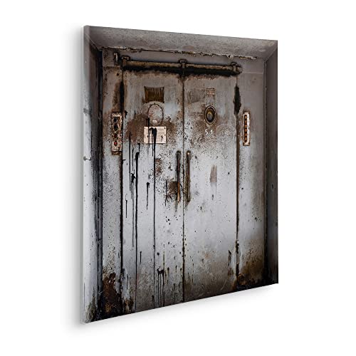 Komar Keilrahmenbild im Echtholzrahmen - Doorface - Größe 60 x 60 cm - Bild, Leinwandbild, Landschaftsmotiv, Wohnzimmer, Schlafzimmer von Komar