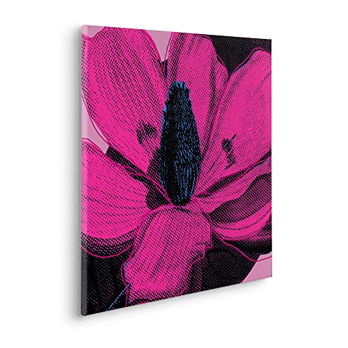 Komar Keilrahmenbild im Echtholzrahmen - Pink Fusion - Größe 60 x 60 cm - Wandbild, Kunstdruck, Wanddekoration, Design, Wohnzimmer, Schlafzimmer von Komar