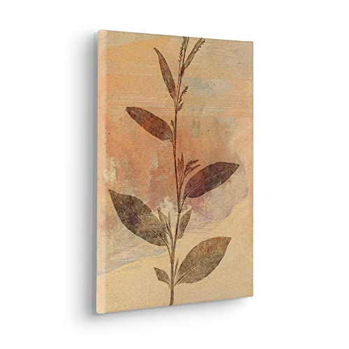 Komar Keilrahmenbild im Echtholzrahmen - Pressed Leaves - Größe 30 x 40 cm - Wandbild, Kunstdruck, Wanddekoration, Design, Wohnzimmer, Schlafzimmer von Komar