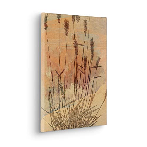 Komar Keilrahmenbild im Echtholzrahmen - Pressed Reed - Größe 30 x 40 cm - Wandbild, Kunstdruck, Wanddekoration, Design, Wohnzimmer, Schlafzimmer von Komar
