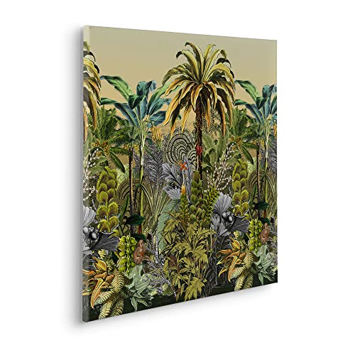 Komar Keilrahmenbild im Echtholzrahmen - Tropical Heat - Größe 60 x 60 cm - Wandbild, Kunstdruck, Wanddekoration, Design, Wohnzimmer, Schlafzimmer von Komar
