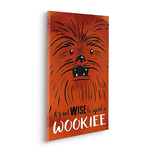 Komar Komar Keilrahmenbild - Star Wars Don´t Upset Wookiee - Größe 40 x 60 cm - Kinderzimmerbild, Wandbild, Kinderzimmer von Komar