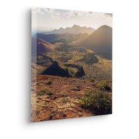 Komar Leinwandbild "Coloured Earth - Größe 40 x 40 cm", Baum-Blätter-Natur-Berge-Blumen-Foto-Jahreszeiten-Landschaft-Meer-Strand-Palmen, (Packung, 1 St.), Keilrahmenbild mi Echtholzrahmen von Komar