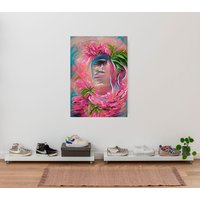 Komar Leinwandbild "Hawaiana - Größe 40 x 60 cm", Natur, (1 St.), Keilrahmenbild mi Echtholzrahmen von Komar