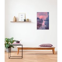 Komar Leinwandbild "Morning Vibes - Größe 40 x 60 cm", Natur, (1 St.), Keilrahmenbild mi Echtholzrahmen von Komar