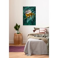 Komar Leinwandbild "Sneaky Monkey - Größe 40 x 60 cm", Natur, (1 St.), Keilrahmenbild mi Echtholzrahmen von Komar