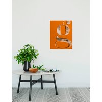 Komar Leinwandbild "Typo G wie Gustav - Größe 30 x 40 cm", Natur, (1 St.), Keilrahmenbild mi Echtholzrahmen von Komar