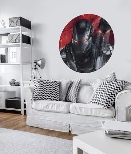 Komar Marvel DOT runde und selbstklebende Vlies Fototapete - Avengers Painting War-Machine - Ø Durchmesser 125 cm - Kinderzimmer, Wandtattoo - DD1-050 Komar Marvel DOT runde und selbstklebende Vlies Fototapete - Avengers Painting War-Machine - Ø Durchmesser 125 cm - Kinderzimmer, Wandtattoo - DD1-050 von Komar