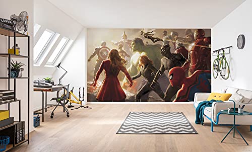 Komar Marvel Vlies Fototapete - Avengers Final Battle - Größe: 500 x 280 cm (Breite x Höhe) - Superhelden, Kinderzimmer, Tapete - IADX10-077 von Komar