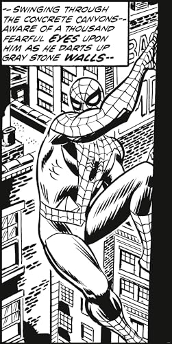 Komar Marvel Vlies Fototapete - Spider-Man Classic Climb - Größe: 100 x 200 cm (Breite x Höhe) - Comic, NY, Kinderzimmer, Tapete - IADX2-085 von Komar