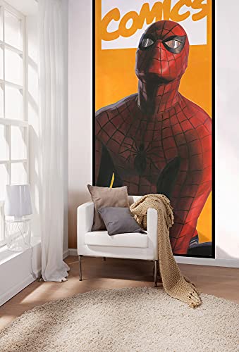 Komar Marvel Vlies Fototapete - Spider-Man Comic - Größe: 100 x 250 cm (Breite x Höhe) - Comic, Marvel, Kinderzimmer, Tapete - IADX2-070 von Komar