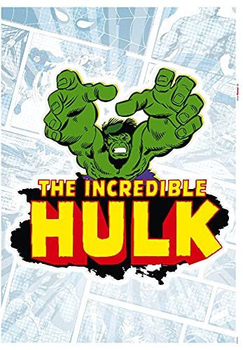 Komar Marvel Wandtattoo Hulk Comic Classic - 50 x 70 cm (Breite x Höhe) - 1 Teile - Deco-Sticker, Wandaufkleber, Wandsticker, Wanddeko, Kinderzimmer - 14075h von Komar