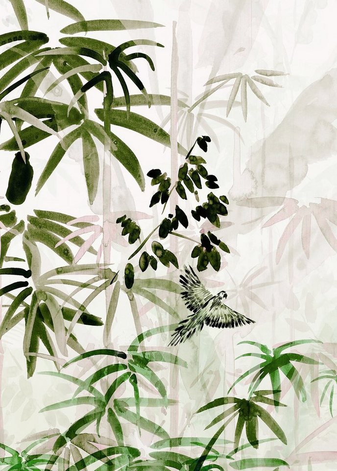 Komar Bild Bamboo Forest, Natur (1 St), Wandbild zur Dekoration - ohne Rahmen von Komar
