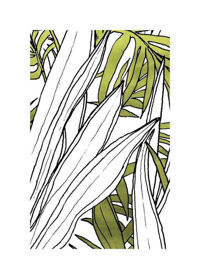 Komar Bild Bleached Leaves, Natur (1 St), Wandbild zur Dekoration - ohne Rahmen von Komar