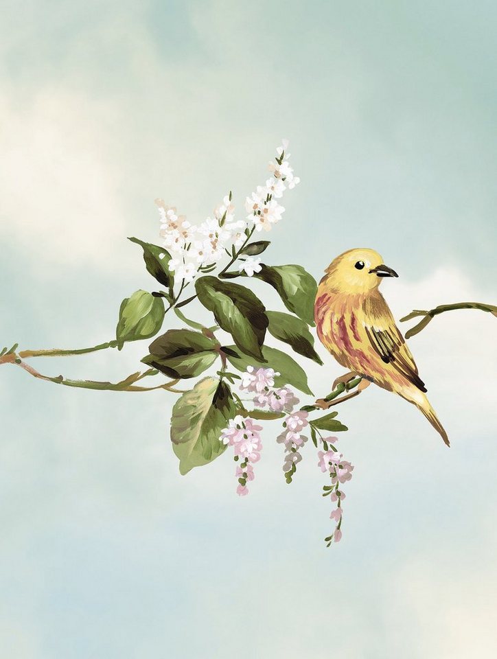 Komar Bild Gazouillis des Oiseaux, Natur (1 St), Wandbild zur Dekoration - ohne Rahmen von Komar
