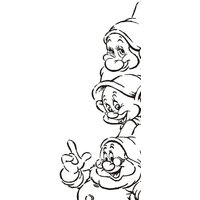 Komar Poster "Snow White Dwarves", Disney, (1 St.) von Komar