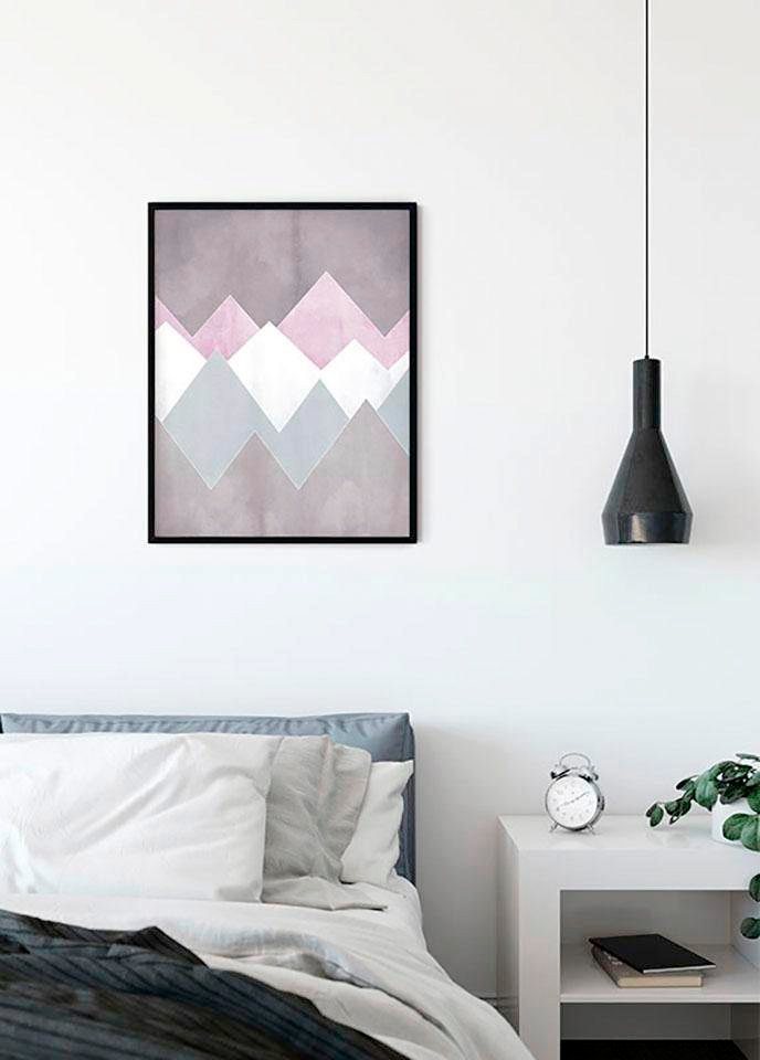 Komar Bild Sunrise Mountain Gentle, Natur (1 St), Wandbild zur Dekoration - ohne Rahmen von Komar