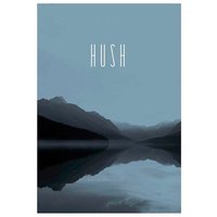 Komar Poster "Word Lake Hush Steel", Natur, (1 St.) von Komar