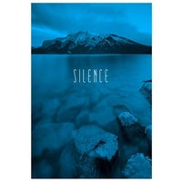 Komar Poster "Word Lake Silence Blue", Natur, (1 St.) von Komar