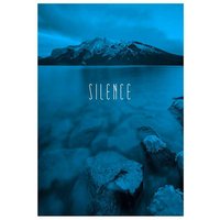 Komar Poster "Word Lake Silence Blue", Natur, (1 St.) von Komar