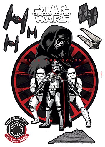 Komar Star Wars Deco-Sticker FIRST ORDER | 50 x 70 cm | Wandtattoo, Wandsticker, Wandaufkleber, Wandbild, Sturmtruppler, Imperium, Galaxy, Kinderzimmer | 14024h von Komar