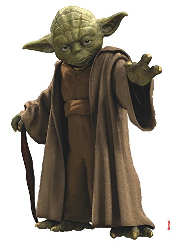 Komar Star Wars Deco-Sticker YODA | 100 x 70 cm | Wandtattoo, Wandsticker, Wandaufkleber, Wandbild, Jedi, Jedi-Meister, Rebellen, Galaxy, Kinderzimmer | 14721h von Komar