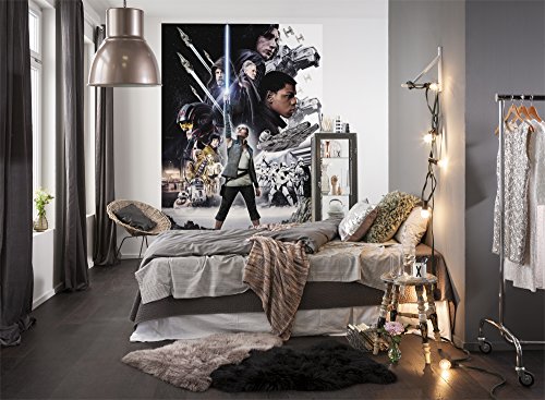 Komar Star Wars Fototapete | BALANCE | Größe 184 x 254 cm | Tapete, Wand Dekoration, Jedi, Rey, Rebellen, First Order, Krieg der Sterne, Kinderzimmer | 4-496 von Komar