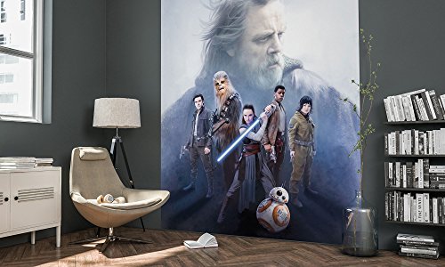 Komar Star Wars Vlies Fototapete LAST HOPE | 200 x 250 cm | Tapete, Wand, Kinderzimmer, Wohnzimmer Dekoration, Luke Skywalker, Rey | 031-DVD2 von Komar