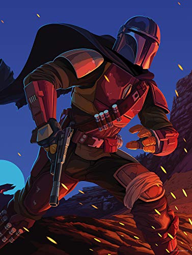Komar 30 x 40 cm Star Wars Mandalorian Ambush | Baby Yoda, Dekoration, Wandbild, Poster, Kunstdruck | Größe Rahmen | WB-SW-001-30x40, Rot, Blau Komar 30 x 40 cm Star Wars Mandalorian Ambush | Baby Yoda, Dekoration, Wandbild, Poster, Kunstdruck | Größe Rahmen | WB-SW-001-30x40, Rot, Blau von Komar