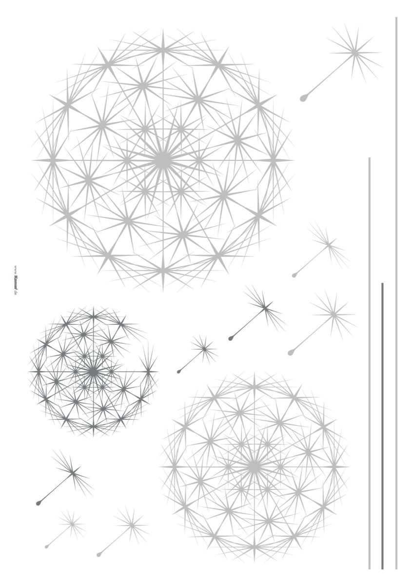 Komar Decosticker Dandelion 70 x 100 cm von Komar