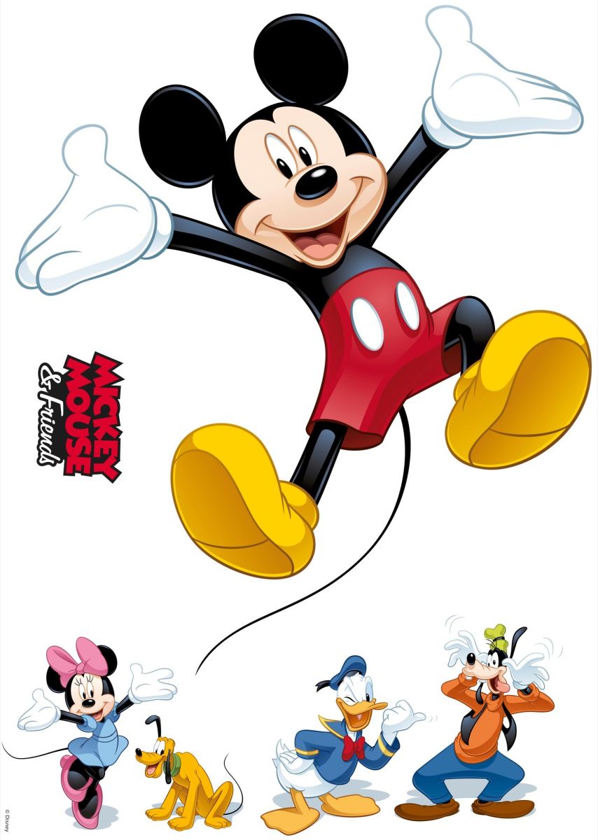 Komar Decosticker Mickey and Friends 50 x 70 cm von Komar