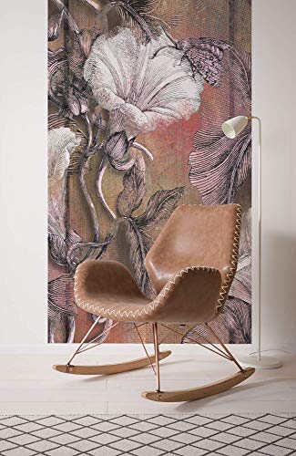 Komar Vlies Fototapete BLOOMIN PANEL, 100 x 250 cm (Breite x Höhe), Tapete, Schlafzimmer, Wohnzimmer, Flur, Design, Dekoration, Wanddeko, von Komar von Komar