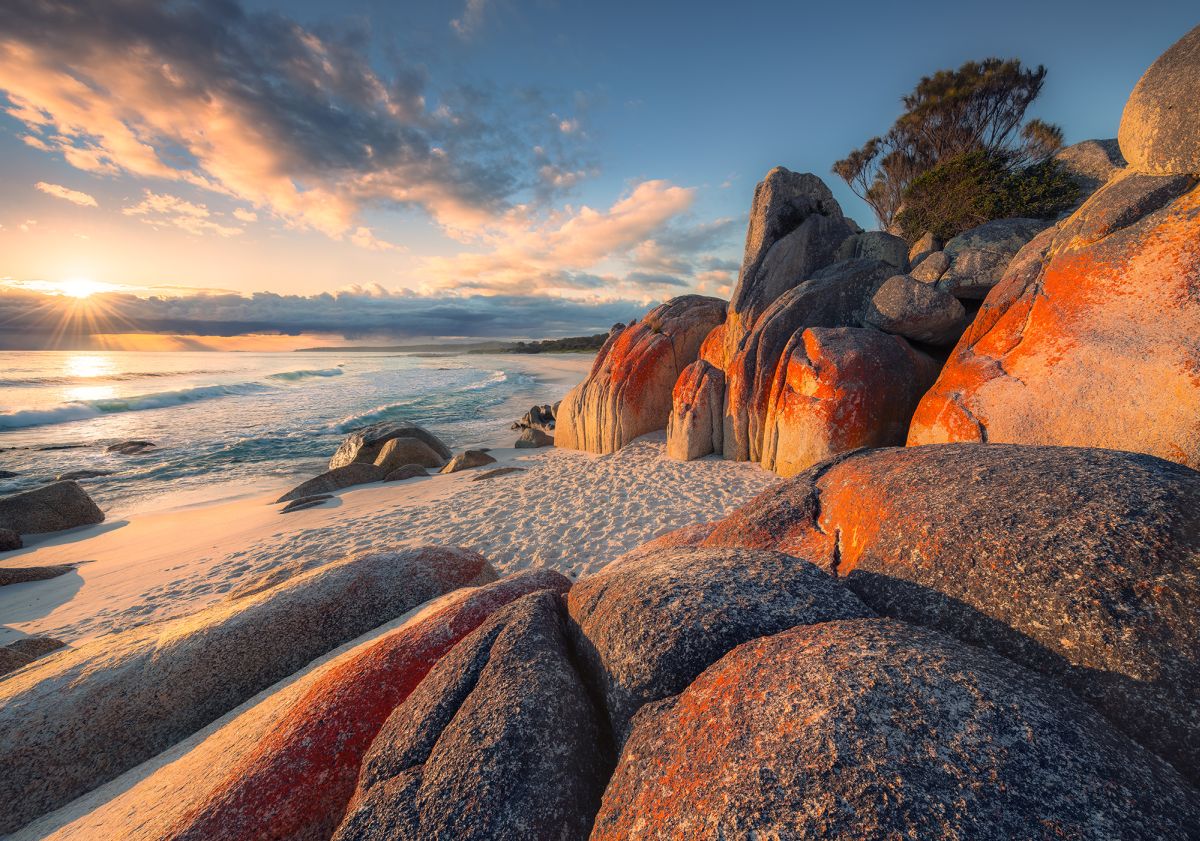 Komar Vlies Fototapete Bay of Fires 400 x 280 cm von Komar