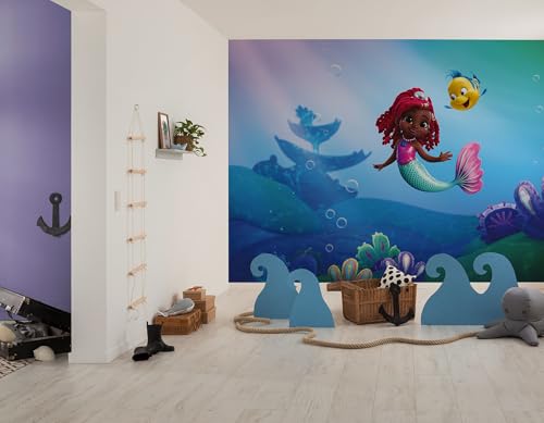 Komar Vlies Fototapete - Disney Ariel Junior Friends - Größe 400 x 250 cm - Tapete, Kinderzimmer, Kindertapete Komar Vlies Fototapete - Disney Ariel Junior Friends - Größe 400 x 250 cm - Tapete, Kinderzimmer, Kindertapete von Komar