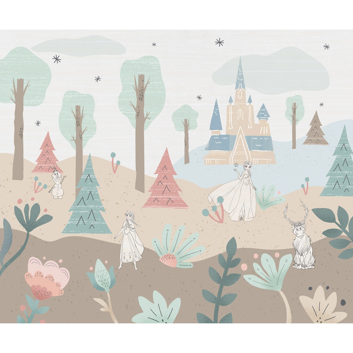 Komar Vlies Fototapete Disney Frozen Castle Playground Bunt Komar Vlies Fototapete Disney Frozen Castle Playground Bunt von Komar