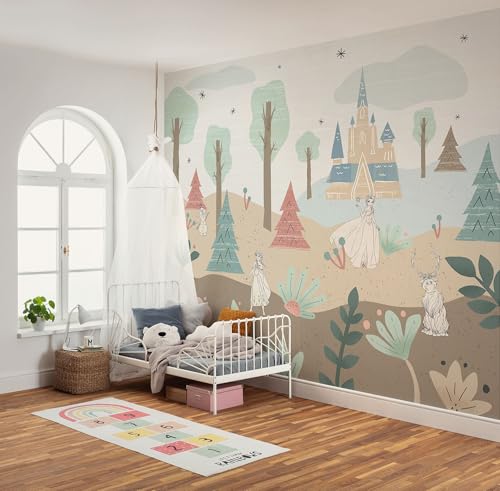 Komar Vlies Fototapete - Disney Frozen Castle Playground - Größe 300 x 250 cm - Tapete, Kinderzimmer, Kindertapete Komar Vlies Fototapete - Disney Frozen Castle Playground - Größe 300 x 250 cm - Tapete, Kinderzimmer, Kindertapete von Komar