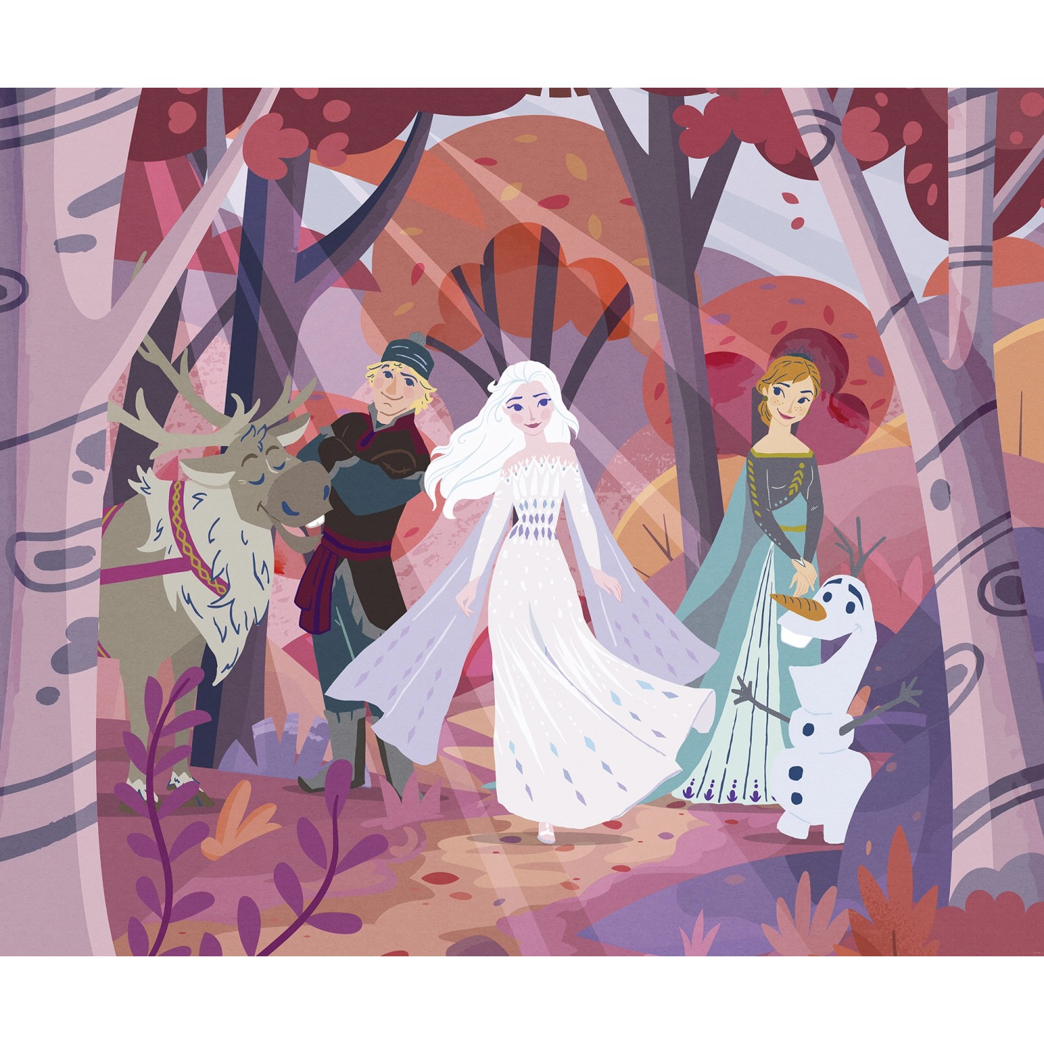 Komar Vlies Fototapete Disney Frozen Forest Friendship Bunt Komar Vlies Fototapete Disney Frozen Forest Friendship Bunt von Komar