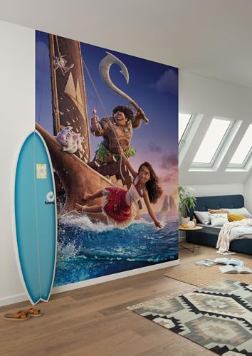 Komar Vlies Fototapete - Disney Moana 2 Feel The Ocean - Größe 200 x 250 cm - Viana, Kinderzimmer, Kindertapete, Tapete Komar Vlies Fototapete - Disney Moana 2 Feel The Ocean - Größe 200 x 250 cm - Viana, Kinderzimmer, Kindertapete, Tapete von Komar