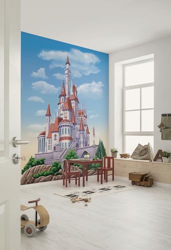 Komar Vlies Fototapete - Disney Princess Belle Castle - Größe 200 x 250 cm - Tapete, Kinderzimmer, Kindertapete Komar Vlies Fototapete - Disney Princess Belle Castle - Größe 200 x 250 cm - Tapete, Kinderzimmer, Kindertapete von Komar