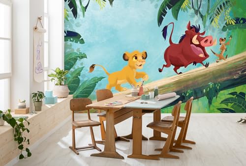 Komar Vlies Fototapete - Disney The Lion King Classic Jungle Team - Größe 400 x 250 cm - Tapete, Kinderzimmer, Kindertapete Komar Vlies Fototapete - Disney The Lion King Classic Jungle Team - Größe 400 x 250 cm - Tapete, Kinderzimmer, Kindertapete von Komar
