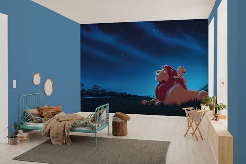 Komar Vlies Fototapete - Disney The Lion King Stargazing - Größe 350 x 250 cm - Tapete, Kinderzimmer, Kindertapete Komar Vlies Fototapete - Disney The Lion King Stargazing - Größe 350 x 250 cm - Tapete, Kinderzimmer, Kindertapete von Komar