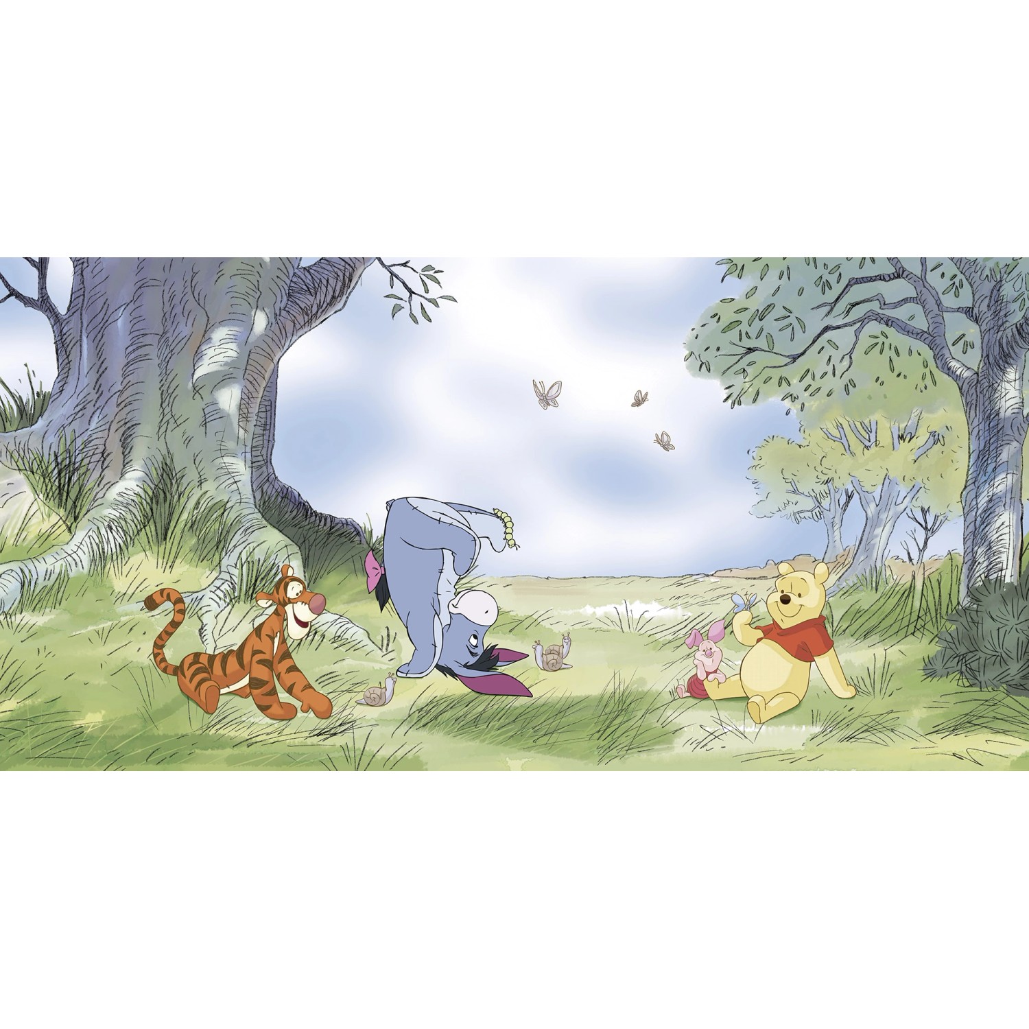 Komar Vlies Fototapete Disney Winnie The Pooh Friendly Day Bunt Komar Vlies Fototapete Disney Winnie The Pooh Friendly Day Bunt von Komar