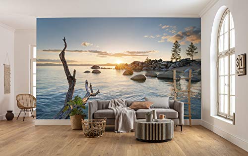 Komar Vlies Fototapete FINAL LIGHT | Tapete, XXL, Dekoration, Natur, Landschaft, Schlafzimmer, Wohnzimmer, Büro, Flur | Größe 450 x 280 cm (Breite x Höhe) |SHX9-032 von Komar